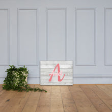 Load image into Gallery viewer, Baby Pink Canvas Monogram