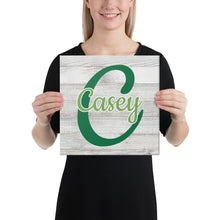 Load image into Gallery viewer, Baby Green Canvas Monogram