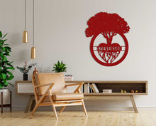 Load image into Gallery viewer, The Family Tree of Life Steel Monogram Sign (CUSTOMIZABLE)