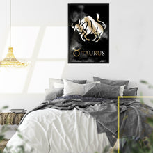 Load image into Gallery viewer, TAURUS POLISHED BRONZE canvas on black