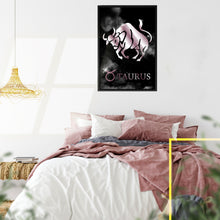 Load image into Gallery viewer, TAURUS POLISHED ROSE canvas on black